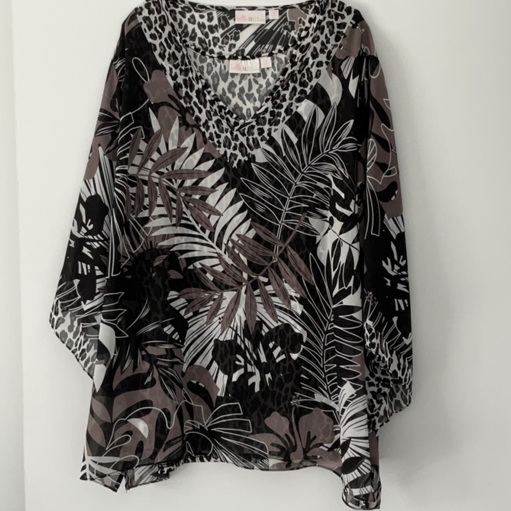 Belle by Kim Gravel - 2 Piece Blouse Set - Size 3X
